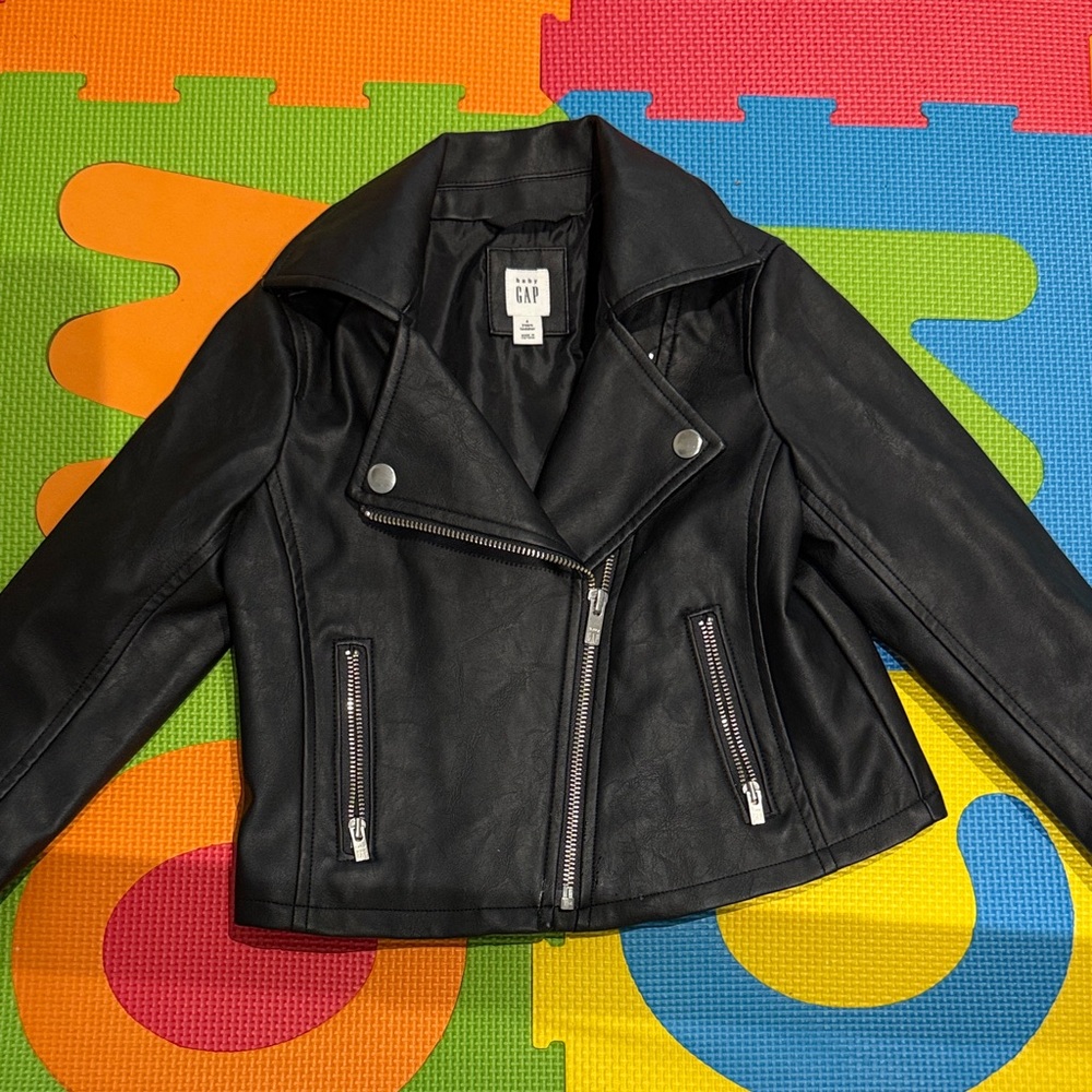 GAP Kids Black Jacket with Silver Accents